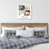 Gesegnetes Script Personalisiert Baby 4 Foto Colla Leinwanddruck (Insitu (Schlafzimmer))