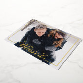 Gesegnetes Skript 5 x 7 Foto Foil Urlaubskarte Folieneinladung (Gedreht)