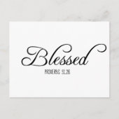 Gesegnetes Sprichwort 31 Bibelverse Postkarte (Vorderseite)