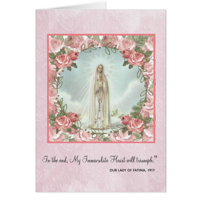 Gesegnetes tadelloses Herz Fatima Jungfrau-Marys (Vorne)