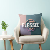 Gesegnetes Throw Pillow|Christliche Zuhause Décor Kissen (Stuhl )