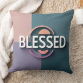 Gesegnetes Throw Pillow|Christliche Zuhause Décor Kissen (Decke)