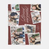 Gesegnetes und dankbares Foto Kollage Fleecedecke (Vorderseite)