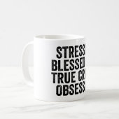 Gesegnetes und echtes Verbrechen Kaffeetasse (Vorderseite Links)