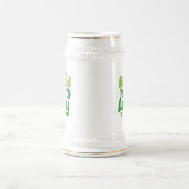 Gesegnetes und Glückliches St. Patrick’s Day Desig Bierglas (Mittel)