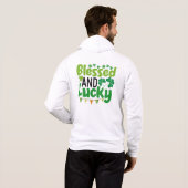Gesegnetes und glückliches St. Patrick’s Day Desig Hoodie (Schwarz voll)