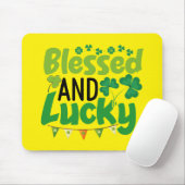 Gesegnetes und glückliches St. Patrick’s Day Desig Mousepad (Mit Mouse)