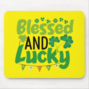 Gesegnetes und glückliches St. Patrick’s Day Desig Mousepad