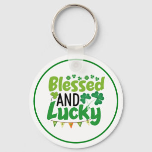 Gesegnetes und Glückliches St. Patrick’s Day Desig Schlüsselanhänger
