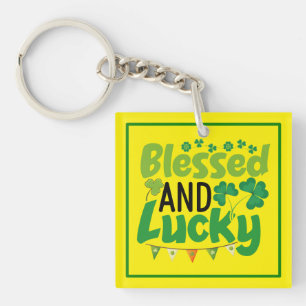 Gesegnetes und Glückliches St. Patrick’s Day Desig Schlüsselanhänger