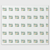 Gesegnetes und glückliches Wrapping Paper Geschenkpapier (Flach)