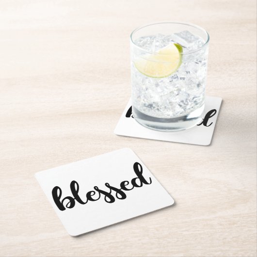 Gesegnetes Untersetzer-Set Rechteckiger Pappuntersetzer (Vor Ort)