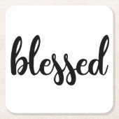 Gesegnetes Untersetzer-Set Rechteckiger Pappuntersetzer (Vorderseite)