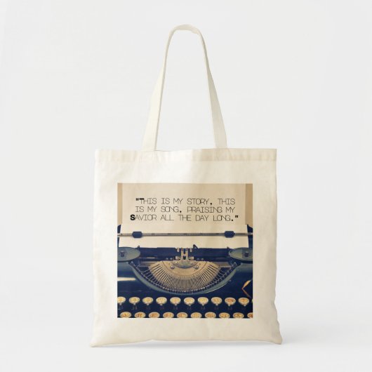 "Gesegnetes Vermögen" Tote Bag - Christliche Hymne Tragetasche (Vorne)