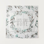 Gesegnetes VII | ließen uns Zuhause bleibe Wandteppich (Vorderseite (Horizontal))