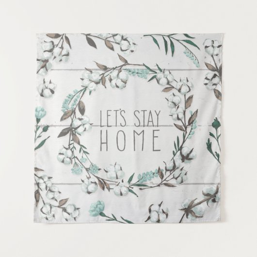 Gesegnetes VII | ließen uns Zuhause bleibe Wandteppich (Vorderseite (Horizontal))