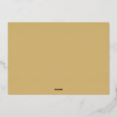 Gesegnetes, vollwertiges Landschaftsgolden-Foto Folien Feiertagskarte (Rückseite)