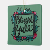 Gesegnetes Weihnachten Keramikornament (Links)