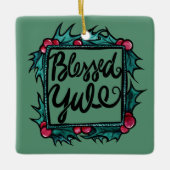 Gesegnetes Weihnachten Keramikornament (Vorderseite)