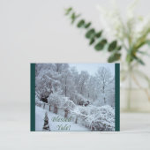 Gesegnetes Weihnachten Postkarte (Stehend Vorderseite)