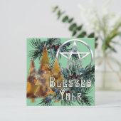 Gesegnetes Weihnachten Silver Pentagramm Holy und  (Stehend Vorderseite)