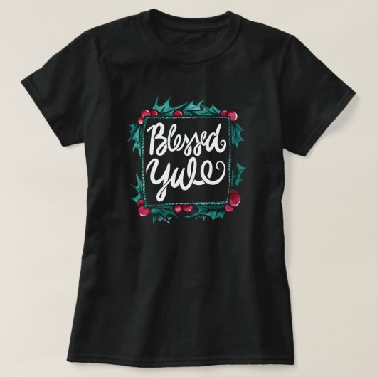 Gesegnetes Weihnachten T-Shirt (Design vorne)