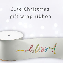 Gesegnetes Weihnachtsgeschenk Verpackungsband Satinband