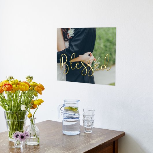 Gesegnetes Whimsisches Skript Foliendrucke (Ablage(Küche))