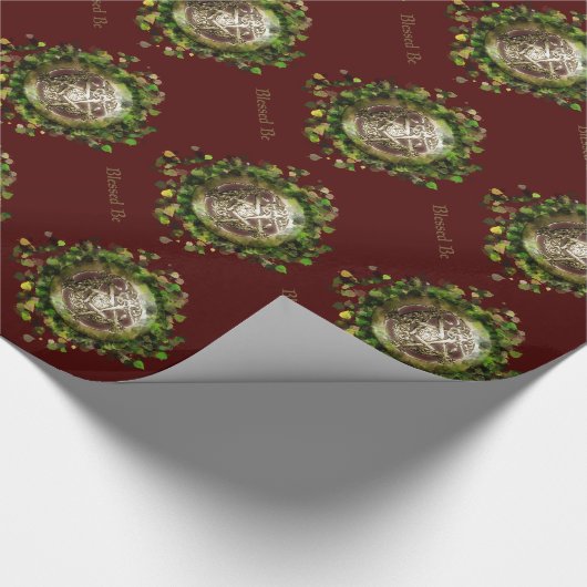 Gesegnetes Yuletide Geschenkpapier (Ecke)