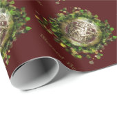 Gesegnetes Yuletide Geschenkpapier (Rolleneckpunkt)