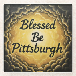GesegnetSeiPittsburgh Glasuntersetzer
