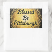 GesegnetSeiPittsburgh Rechteckiger Aufkleber (Tasche)