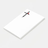 Gesegte Kreuz Notizblöcke Post-it Klebezettel (angewinkelt)