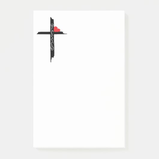 Gesegte Kreuz Notizblöcke Post-it Klebezettel (Vorderseite)