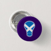 Gesehen der hellen schottischen Unabhängigkeit Button (Vorne & Hinten)