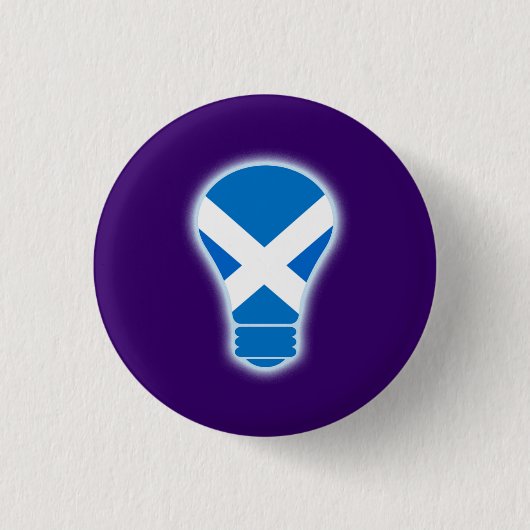 Gesehen der hellen schottischen Unabhängigkeit Button (Vorderseite)