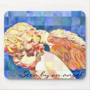 "Gesehen durch einen Engel" mousepad