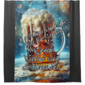 Geselliges Bier Duschvorhang (Vorderseite)