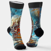 Geselliges Bier Socken (Gewinkelt)