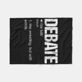 Geselliges Debattierteam Diskurs Krieg des Wortes Fleecedecke (Vorderseite (Horizontal))