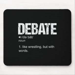 Geselliges Debattierteam Diskurs Krieg des Wortes Mousepad