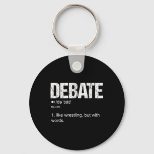 Geselliges Debattierteam Diskurs Krieg des Wortes Schlüsselanhänger