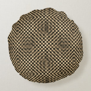 Geselliges und chaotisches Schachspiel Rundes Kissen