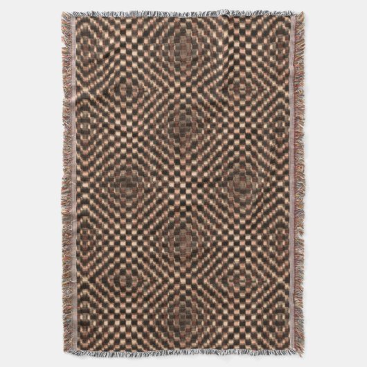 Geselliges und unordentliches braunes Schach über  Decke (Vorderseite Vertikal)