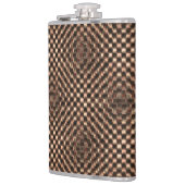 Geselliges und unordentliches braunes Schach über  Flachmann (Links)