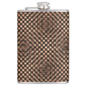 Geselliges und unordentliches braunes Schach über  Flachmann (Vorderseite)