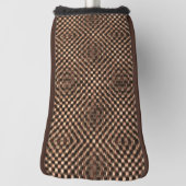 Geselliges und unordentliches braunes Schach über  Golf Headcover (Rotieren 90)