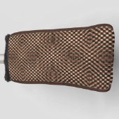 Geselliges und unordentliches braunes Schach über  Golf Headcover (Vorderseite)