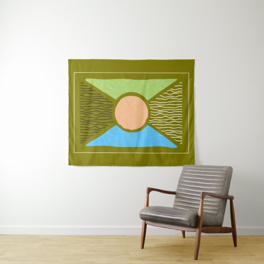 Gesellschaft6 Moderne Kunst Ideen Wandteppich (Beispiel (Horizontal))