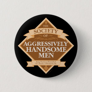Gesellschaft aggressiv gegen einige Männer Button